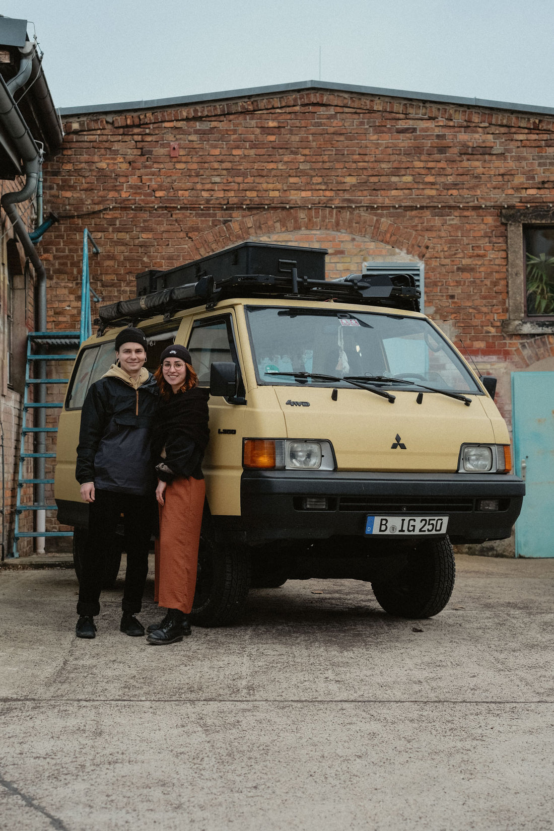 Julia and Jan with their Mitsubishi L300