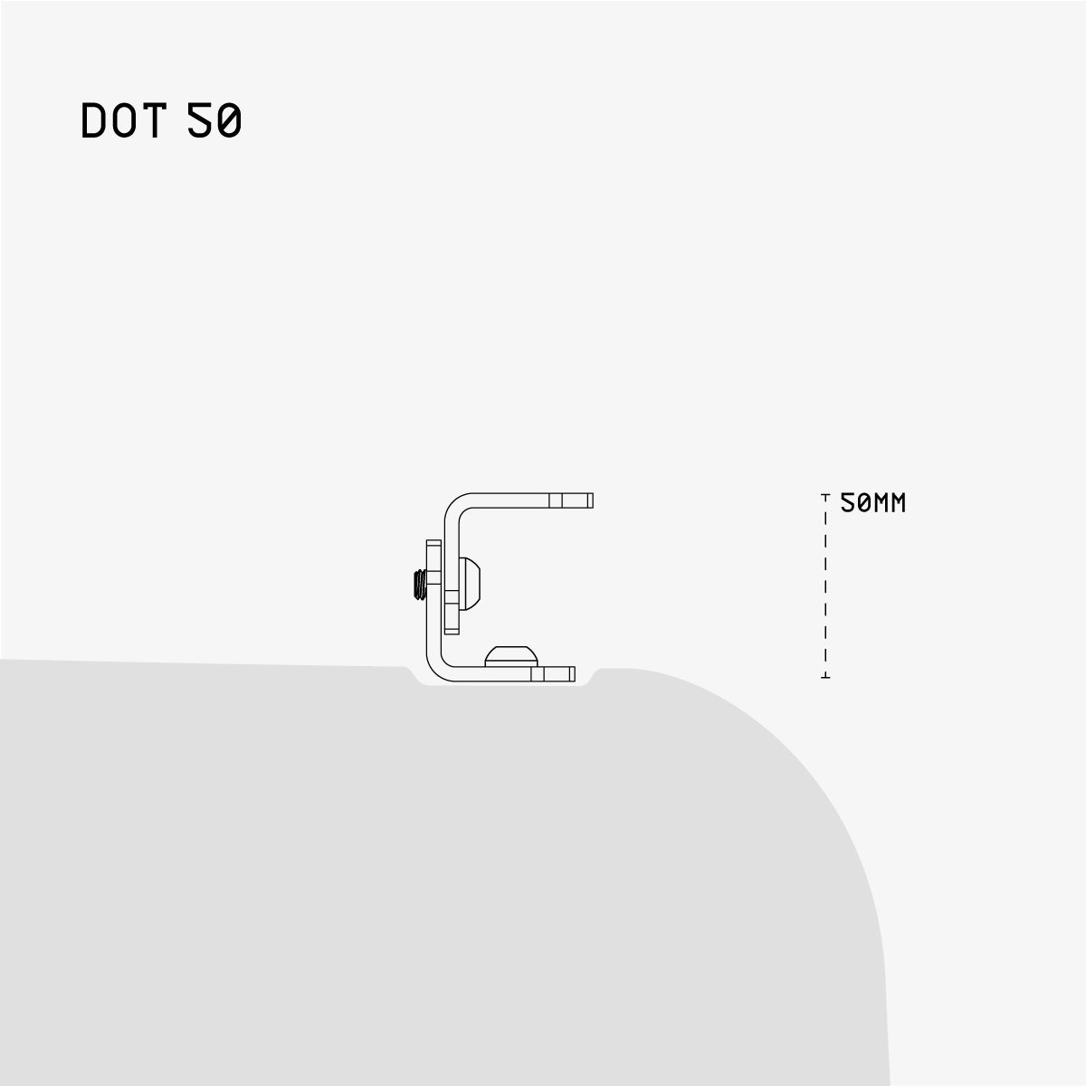 DOT MULI 50 Rail/Bolt-On Kit Small